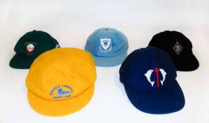 NSW CRICKET CAPS: Fairfield Liverpool (signed Anthony Clark), Eastern Suburbs (signed Anthony Stuart), Western Suburbs, Sutherland & Campbelltown. G/VG condition. (5).