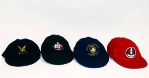 SOUTH AUSTRALIA CRICKET CAPS: West Torrens (signed by Brett Swain), Adelaide, Elizabeth District & Southern Districts. Fair/VG condition. (4).