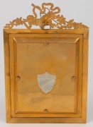 An antique Continental miniature portrait of a lady in an ostrich plume hat, housed in an ornate gilt metal frame, 19th/20th century, ​​​​​​​16 x 10.5cm overall - 2