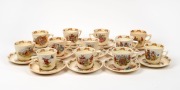 ROYAL DOULTON "BUNNYKINS" group of twelve teacups and saucers, some signed "BARBARA VERNON", the saucers 14cm diameter