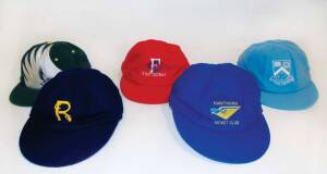 VICTORIA CRICKET CAPS: Hawthorn (signed by David Shepherd), Ringwood, Monash University, Footscray & Camberwell Magpies. G/VG condition. (5).