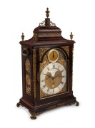 CHARLES CABRIER of LONDON. A fine George III three train quarter chiming spring table clock, circa 1770. - 2