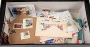 An accumulation in a shoebox. Noted 10/- & &pound;2 CofA Roo SPECIMENS, 2d & 3d Bridge Imprint blks.4, 1&frac12;d & 3d Sturt Imprint blks.4, 2d ANZAC cnr.blk.9 with variety "Line through last A of AUSTRALIA", plus other material that needs sorting.