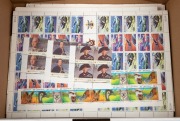 1970s-90s accumulation in sheets, part sheets and Miniature sheets, with values to $1. (100s). FV: $1000+