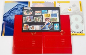 SWITZERLAND: 1994-96 & 1998-2000 year packs/books complete, with all stamps intact, pristine MUH. (6 items)