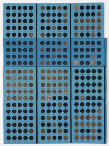 United States of America: 1917 - 1997 duplicated collection of Lincoln Cents in four push-in albums. Mixed condition. (123).