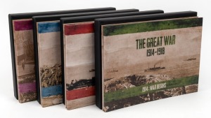 Postal History - World War I - Military: THE GREAT WAR: Series of four Australia Post limited edition albums titled "1914 : The War Begins" [No.205 of 250]; "1915 : Gallipoli" [No.177 of 250]; "1916 : The Western Front" [No.239 of 250]; and, "1917-1918 : 