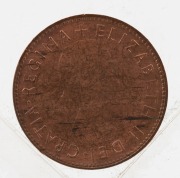 ELIZABETH II, 1953 Halfpenny, doubling of obverse die, uncirculated. - 2