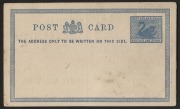 WESTERN AUSTRALIA - Postal Stationery: 1902-12 Melbourne printing Postcard (with border) 1d Blue Juhl PC 7, with illustrated all over 'American Dunlop Tyres' advertising on reverse. Neither Juhl nor Pope & Thomas make mention of Advertising cards, some mi - 2