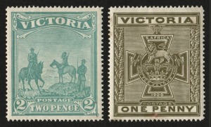 VICTORIA: 1900 (SG.374-75) Boer War Patriotic Fund pair, (2) fresh Mint. Cat.£460.