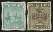VICTORIA: 1900 (SG.374-75) Boer War Patriotic Fund pair, (2) fresh Mint. Cat.&pound;460.