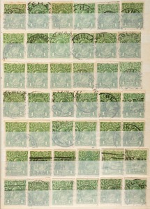 ½d - 1/4 KGV Heads accumulation, neatly arrayed in a stockbook. Postmark, shade and variety opportunities! (100s).