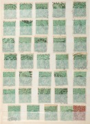 &frac12;d - 1/4 KGV Heads accumulation, neatly arrayed in a stockbook. Postmark, shade and variety opportunities! (100s). - 3