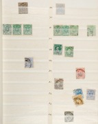 BELGIUM: A large ex-dealer's stockbook&nbsp;containing a very diverse range; noted 1866 50c & 1fr hexagonal Telegraph stamps M., 1890s definitives M/U, 1915 Pictorials to 5fr mainly U, 1940s Orval issues, mainly M/MUH, 1955 Anti-TB set M, M/Sheets, etc. (100s) - 3