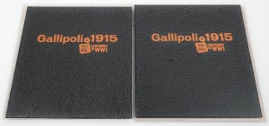 2015 Centenary of Gallipoli Miniature sheet collections in folders, (2 sets) each sheet numbered #49/250 or #157/50 and comprising of the issued sheet (SG.MS4355) plus two versions of the Miniature sheet in 24k gold. (2 sets).