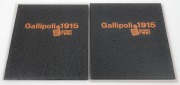 2015 Centenary of Gallipoli Miniature sheet collections in folders, (2 sets) each sheet numbered #49/250 or #157/50 and comprising of the issued sheet (SG.MS4355) plus two versions of the Miniature sheet in 24k gold. (2 sets).