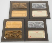 2015 Centenary of Gallipoli Miniature sheet collections in folders, (2 sets) each sheet numbered #49/250 or #157/50 and comprising of the issued sheet (SG.MS4355) plus two versions of the Miniature sheet in 24k gold. (2 sets). - 2