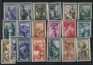 ITALY: 1950 50c - 200L Provincial Occupations, complete series (19) MUH.