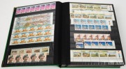 1990s - recent accumulation of gutter blocks, M/Sheets, booklets and strips in a large stockbook. Mainly Australia, Cocos (Keeling) Islands and Christmas Island, plus a smattering of other countries. FV: approx. $1000++. - 3