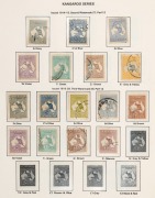 1913 - 82 collection in a Seven Seas hingeless album. Noted 1st wmk Roos 4d, 5d, 9d & 5/- CTO, 2nd wmk Roos to 5/- U, 1st wmk Roos perf Large OS incl. 2/- & 5/-, various Roos perf. Small OS to 10/- U/CTO, KGV Heads complete, mainly FU and simplified Perf. - 2