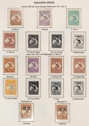 1913 - 82 collection in a Seven Seas hingeless album. Noted 1st wmk Roos 4d, 5d, 9d & 5/- CTO, 2nd wmk Roos to 5/- U, 1st wmk Roos perf Large OS incl. 2/- & 5/-, various Roos perf. Small OS to 10/- U/CTO, KGV Heads complete, mainly FU and simplified Perf. - 3
