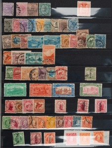 NEW ZEALAND: A collection in a Lighthouse stockbook, including 1906 Christchurch Exhibition set Mint, 1/- Edward OFFICIAL Mint, 8d red-brown KGV OFFICIAL Mint, and later issues, etc. (qty)