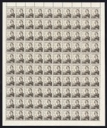 1966-73 (SG.403) Navigators $4 King complete sheet of 100, unit [1/10] with unlisted "Breaks in upper&nbsp;frame line over 'AU' of 'AUSTRALIA',&nbsp;MUH.&nbsp;