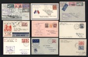 A 1938 - 1951&nbsp;collection of flown covers, comprising of&nbsp; Aug.1938 Empire Service Sydney - London (AAMC.826); Dec. 1939 Sydney - Coonamble Christmas flight (AAMC.887a); 30 April 1940 Auckland - Sydney (2 different) (AAMC.899 x 2); 30 April Sydney - Aucklan