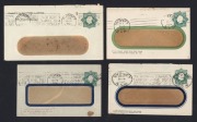 STAMPED TO PRIVATE ORDER ENVELOPES: A study of the 1923-24 Octagonal 1&frac12;d green&nbsp;KGV with "POSTAGE" in die (BW:ES55): (9, of which 2 are unused), with users including Henry Berry & Co., British Australian Woll Realisation Association, British Imperial Oil, - 3