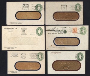 A huge collection/accumulation from KGVI to early 1970s in seven large albums, ex. Walter Gronich. The collection includes Postal Cards, PTPO Envelopes, Wrappers, Air Letters & Aerogrammes, Envelopes, Lettercards, Letter-sheets, etc. Huge volume with much duplication. (many 100s).