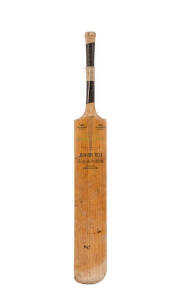 1984-85 AUSTRALIA v WEST INDIES, "Gray-Nicolls" Cricket Bat, signed on front by both teams, with a total of 21 signatures including Kim Hughes, Rod Hogg, Clive Lloyd & Viv Richards. A few signatures fading, otherwise good condition. Also a "Slazenger - Ga