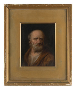 ARTIST UNKNOWN (European school, 19th century), portrait of a man, oil on board, 21 x 17cm