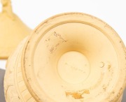 WEDGWOOD "Caneware" antique English pottery lidded bowl with figural top and classical frieze, circa 1830, stamped "WEDGWOOD", 16cm high - 3