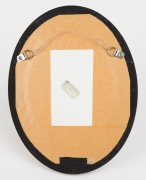 WEDGWOOD antique oval glazed Jasper Ware portrait plaque in timber frame, 19th century, stamped "WEDGWOOD", ​​​​​​​22 x 17cm overall - 2