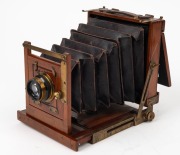 EVANS: 'Hanover No. 1' 3&frac14; x 4&frac14;" plate field camera, c. 1900, with Zeiss Kodak Anastigmat No. 2 f6.3 lens [#1208203]. - 3