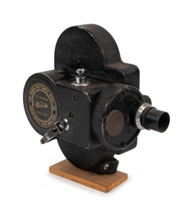 ARROW WORKS FOTO NEWS: Arrow Cine Camera Model 50 16mm movie camera [#3355], c. 1934, with single lens and viewfinder.