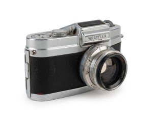 WRAY: Wrayflex Ia SLR camera [#3343], c. 1950s, with Unilite 50mm f2 lens [#166620].