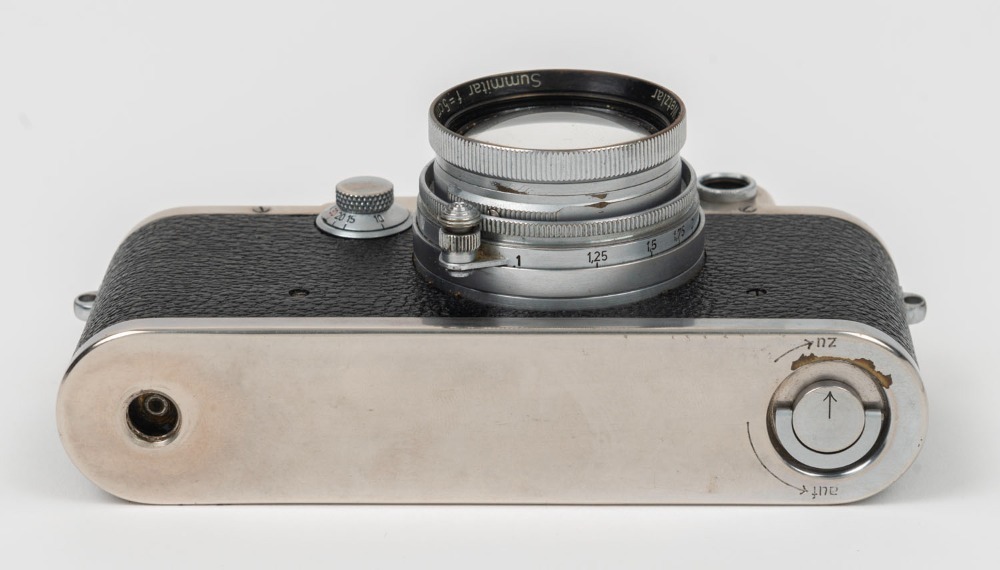 LEITZ: 1942 chrome-body Leica IIIc K rangefinder camera LEITZ: 1942 chrome-body Leica IIIc K rangefinder camera