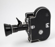 BOLEX-PAILLARD: H8 Rex-4 8mm movie camera [#217629], c. 1965, with Som Berthiot Pan-Cinor 8-40mm f1.9 lens [#3134990]&nbsp;and one viewfinder. - 3