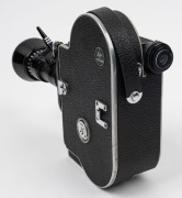 BOLEX-PAILLARD: H8 Rex-4 8mm movie camera [#217629], c. 1965, with Som Berthiot Pan-Cinor 8-40mm f1.9 lens [#3134990]&nbsp;and one viewfinder. - 4