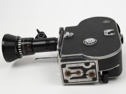 BOLEX-PAILLARD: H8 Rex-4 8mm movie camera [#217629], c. 1965, with Som Berthiot Pan-Cinor 8-40mm f1.9 lens [#3134990]&nbsp;and one viewfinder. - 5