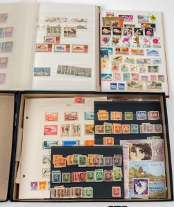 CHINA: An untidy range in a flat box which also houses two stockbooks with some useful material noted, mainly 1950s-70s; also noted several other Asian countries. Needs work. (qty).