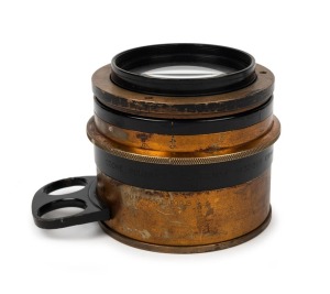 TAYLOR, TAYLOR & HOBSON: Cooke Portrait Anastigmat 10½" 270mm f4.5 Series IIE brass lens [#321209], c. 1910s.