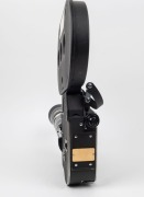 BOLEX-PAILLARD: H-16 Rex-5 16mm movie camera [#241688], c. 1968, with Kern OE H16 RX Vario-Switar 18-86mm f2.5 lens [#1099559], lens hood, and film magazine. - 3