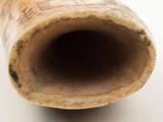 A pair of scrimshaw whale's teeth with engraved figural decoration, ​​​​​​​11cm high - 4