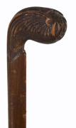 R.A.F. Walking stick carved from the propeller of a bi-plane, WW1 period, ​91cm high - 2