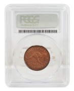 ELIZABETH II, PERTH MINT PROOF 1955 half penny; in PCGS case.