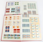 A decimal period collection in blocks, housed in two red stockbooks, with values to $20. (100s). MUH. FV: $1200+.