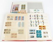 A decimal period collection in blocks, housed in two red stockbooks, with values to $10 and some foreign items. (100s). MUH. FV: $650+.