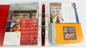 A decimal period accumulation of Post Office Packs (FV: $275+), First Day Covers, etc; includes a small amount of foreign. In a large red album.